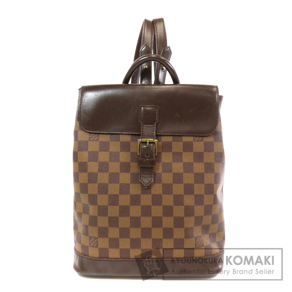 Louis Vuitton Soho Backpack Rucksack Daypack Damier Canvas Brown